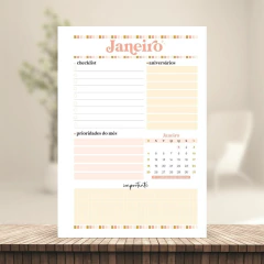 (Letterinha Sunshine) Miolo de Agenda Datada 2026 2DPP A5 222 páginas 90g - comprar online
