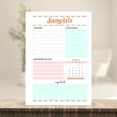(Letterinha Cute Boho) Miolo de Agenda Datada 2026 2DPP A5 222 páginas 90g - comprar online