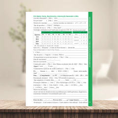 (CORES ORIGINAIS - Menino - Clean - com borda) Miolo de Caderneta de Vacina 112 páginas A5 90g Sétima edição REVISADA 2025 - comprar online