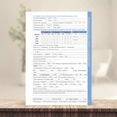(CANDY COLOR - Menino - Clean - com borda) Miolo de Caderneta de Vacina 112 páginas A5 90g Sétima edição REVISADA 2025 - comprar online