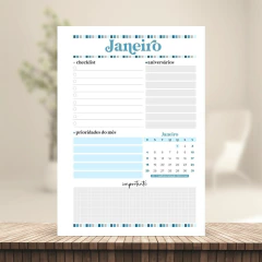 (Letterinha Azul) Miolo de Agenda Datada 2026 2DPP A5 222 páginas 90g - comprar online
