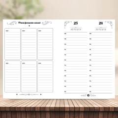 (Dobre de 8/8fls - c/ horas - 75g - Agenda Perm. 2dpp) Miolo impresso de Agenda Perm. costura com 112 páginas A4 75g na internet