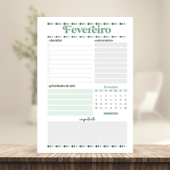 (Letterinha Verde) Miolo de Agenda Datada 2026 2DPP A5 222 páginas 90g - CASA DO MIOLO