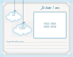 (Livro Bebê Neutro Azul) Miolo Impresso Livro do Bebê com 98 páginas 180g 18,5x23,5cm - loja online