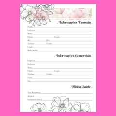 (Wild Rose 1dpp com ou sem horário - 2025) Miolo de Agenda Datada 2025 A5 380 pág 75g - CASA DO MIOLO