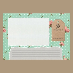 (Álbum Vintage sem texto - 150g) Miolo Impresso Álbum Vintage 18x26cm 150g 86 páginas - CASA DO MIOLO