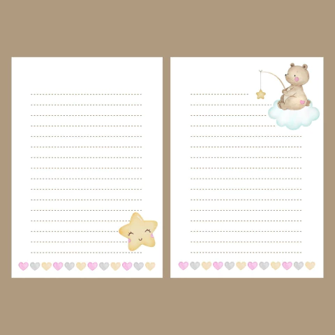 (A6 Sonhe Alto) 04 Miolos para Bloquinho 10,5x14,8cm 80fls 90g Frente e Verso