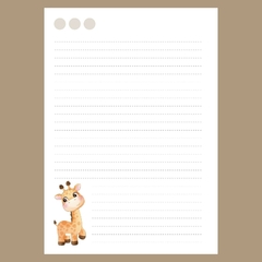(Girafa Cute 1) Miolo Impresso A5 90g 200 páginas - comprar online
