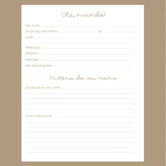 (Livro Bebê Rosa 18x23cm) Miolo Impresso Livro do Bebê com 100 páginas 180g - comprar online