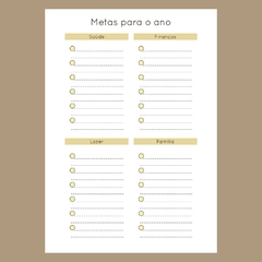 (Marble Amarelo Esverdeado Permanente - 2d/pág) Miolo Agenda A5 90g 192 páginas - Calendário 2024 e 2025 na internet