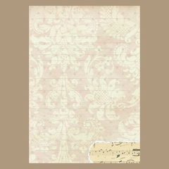 (Diário Vintage 01 - 120g) Miolo Impresso Diário Vintage 120g 196 páginas - CASA DO MIOLO
