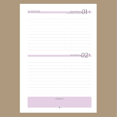 (Neutra 2dpp Roxa com ou sem horário) Miolo de Agenda Datada 2025 A5 230 pág 90g - comprar online