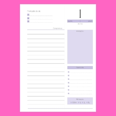 (Harmonia Lilás com ou sem horas) Miolo de Agenda Datada 2025 1DPP A5 416 páginas 75g - comprar online