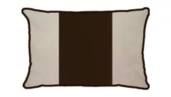 Capa baguete linho corino marrom faixa