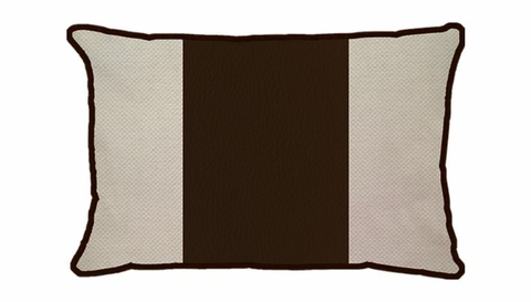 Capa baguete linho corino marrom faixa