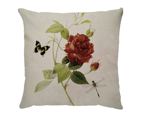 Capa de Linho Rosas - comprar online