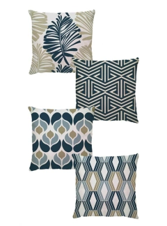 4 capas - Coleção Marrakesh (Azul/Bege)