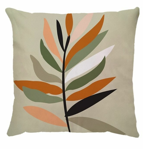 Capa folhagem - Col. Lisse (laranja e verde )
