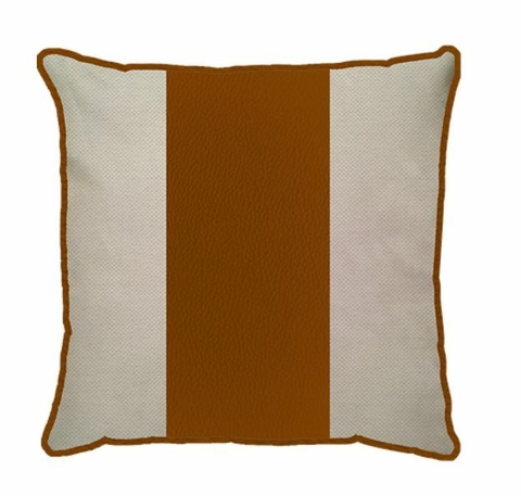 Capa linho corino terracota faixa