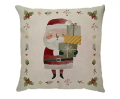 Capa de Linho Natal Papai Noel
