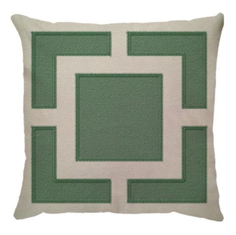 Capa linho Col. Turquia Menta Moldura square