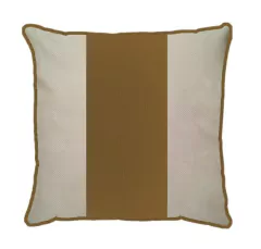 Capa linho corino caramelo faixa
