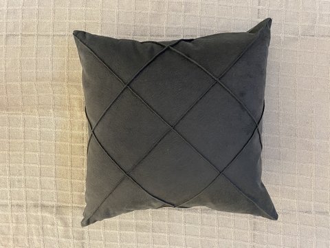 Capa suede com nervuras Cinza