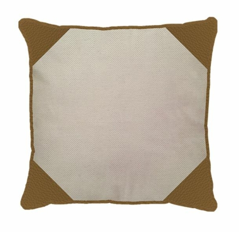 Capa linho corino caramelo pontas