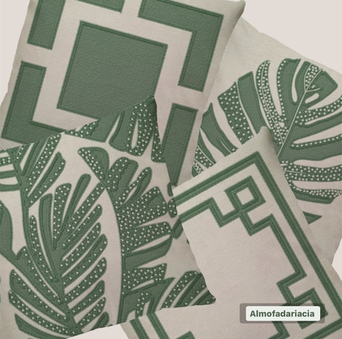4 capas linho - Coleção Turquia Menta