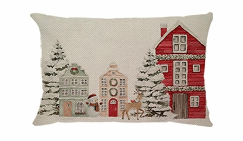 Capa baguete Linho Natal Vila