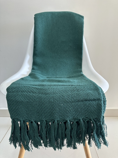 Manta escama 1.20x1.80 Verde Musgo