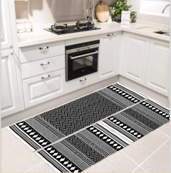 Kit cozinha Indiano Balão preto - Passadeira 3 peças - Antiderrapantes - (cópia)