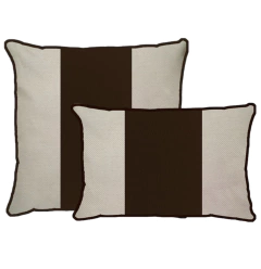 Kit capas Linho corino marrom faixa