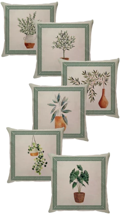 6 capas - Col. Vasos em linho - comprar online