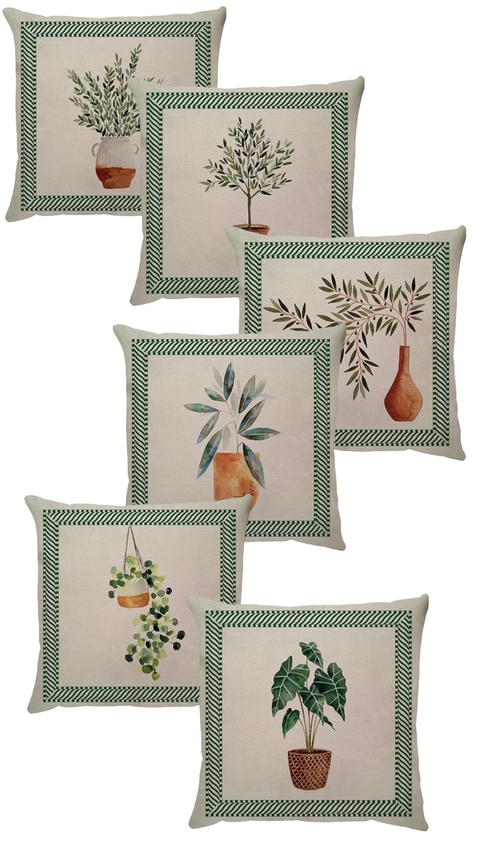 6 capas - Col. Vasos em linho - comprar online