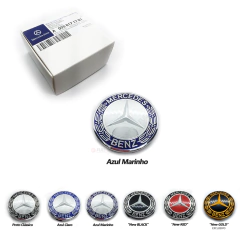 Imagem do Kit 4 Calotas Roda Mercedes Benz® Original Na Caixa 75mm