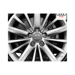 4x Calotas Roda Audi A3 A4 A6 A8 134mm Estrela Preto Cinza Original - comprar online