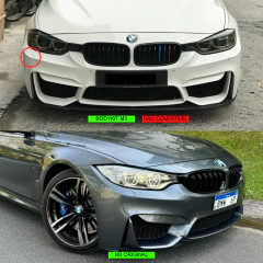 Tampa Reboque Parachoque Dianteiro BMW M3 M4 (F80 F82 F83) M Sport 2013 2014 2015 2016 2017 2018 - comprar online