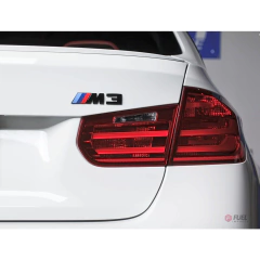 Emblema Traseira BMW M3 Motorsport M Sport Preto Brilho/Fosco 11,5cm