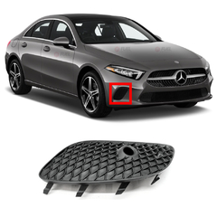 Grade Inferior Parachoque Dianteiro Mercedes-Benz (W117) A200 2019 2020 2021 2022 - comprar online