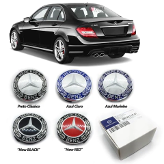 Kit 4 Calotas Roda Mercedes Benz® Original Na Caixa 75mm - FUEL IMPORTS