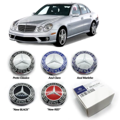 Kit 4 Calotas Roda Mercedes Benz® Original Na Caixa 75mm - FUEL IMPORTS