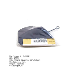 Tampa Reboque Parachoque Dianteiro Bmw X6 (F16) 2013 2014 2015 2016 2017 2018 2019 - FUEL IMPORTS