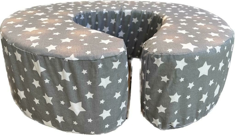 Almohadón Nido para sentar al Bebé Cris con estrellas blancas