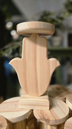 Mano de fatima porta vela