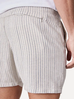 SHORTS CASUAL RESERVA AREIA LISTRADO - comprar online