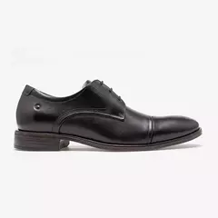 SAPATO DEMOCRATA SMART COMFORT PRETO CADARÇO