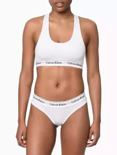 TOP FEMININO NADADOR MODERN CALVIN KLEIN BRANCO