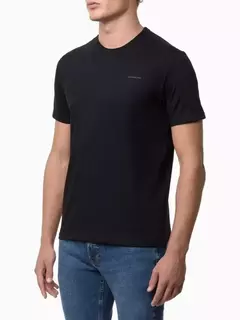 Camiseta Algodão Logo Minimalista Calvin Klein Jeans Preto