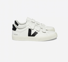 TÊNIS VEJA RECIFE LOGO CHROMEFREE LEATHER WHITE BLACK